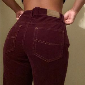 Maroon Corduroy Pants